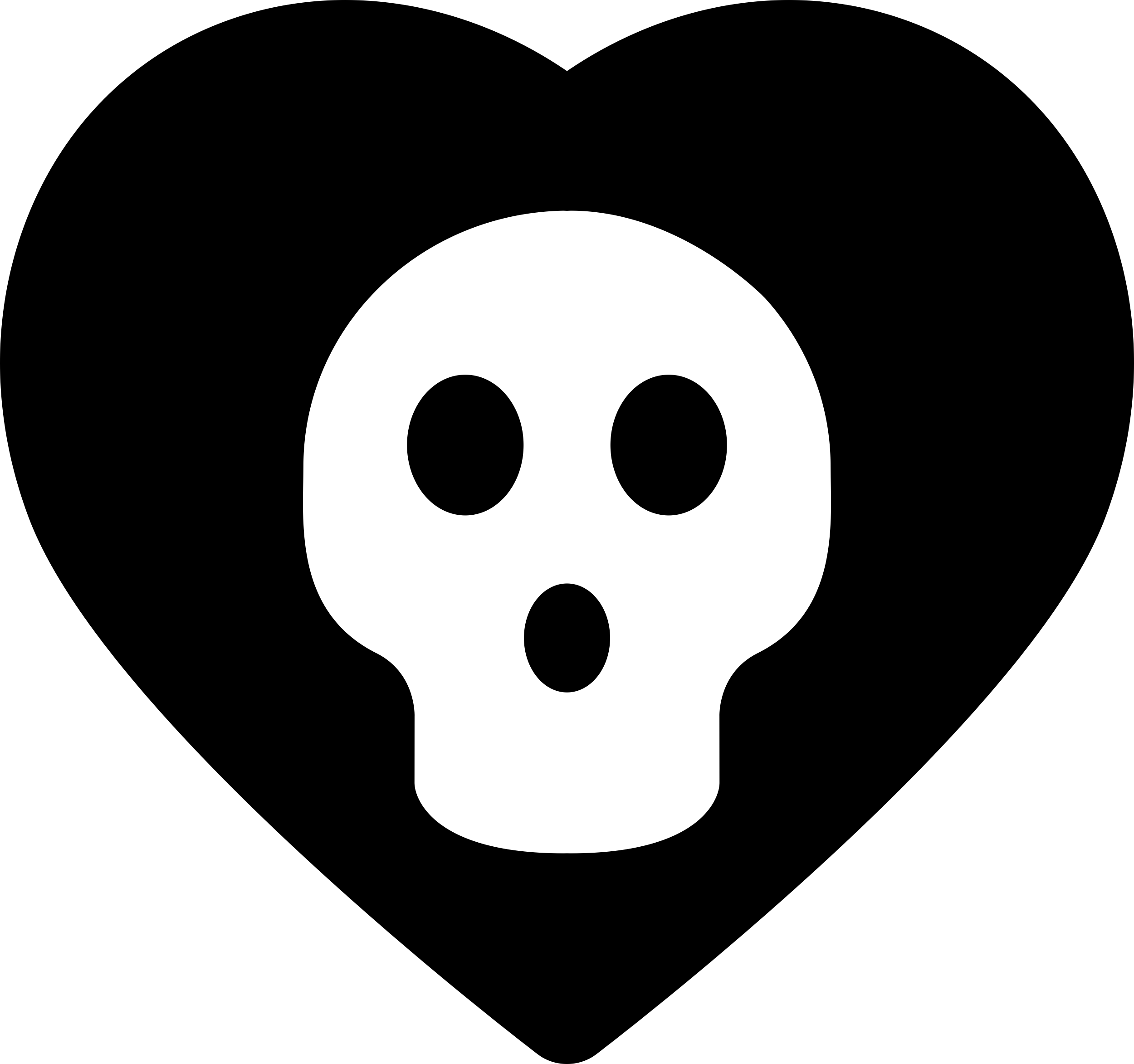 Halloween Skull Inside A Heart Contour Svg Vector Free Vectors
